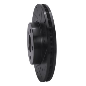 Mercedes-Benz Metris Brake Rotor (1) - Front Right - R1 Concepts - Drilled & Slotted - Black - `16-`23